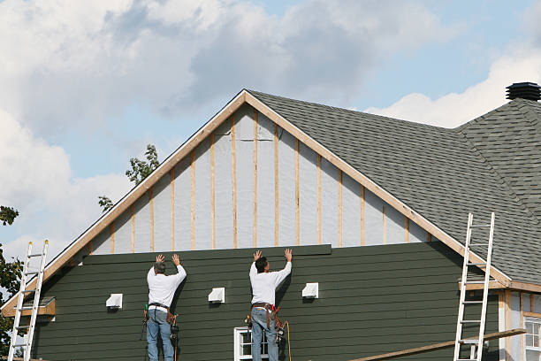 Professional Emergency Siding Repair technician working in Rome, NY